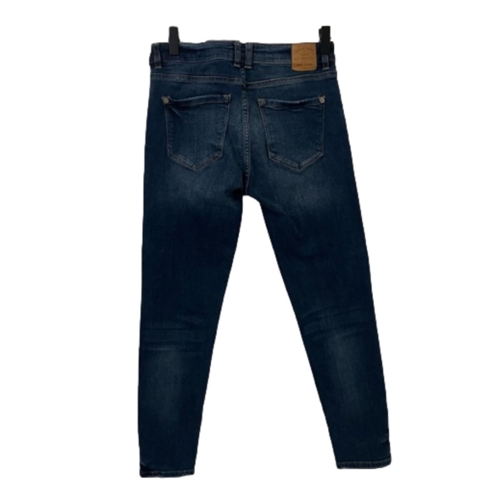 Mango MNG ISA Skinny Denim Jeans Size 4 Medium Wash Low Rise - Picture 2 of 8